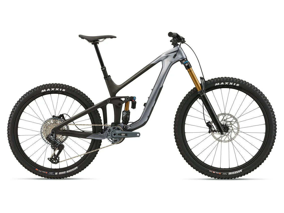 MY25ReignAdvanced1_ColorAMercury_RawCarbon 2025 Giant Reign Advanced 1 - Image 1